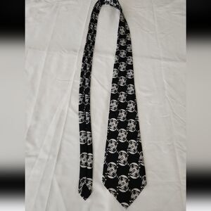 Christian Armand black patterned mens dress tie #D016